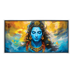 Premium Lord Shiva Meditation Abstract Wall Paintings For Home Wall Decors