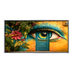 Premium Surreal Eye Mural Wall Art | Vibrant Street Graffiti Style Canvas Print