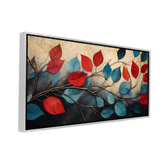 Premium Abstract Leaves Canvas | Elegant Floral Wall Decor for Home & Office