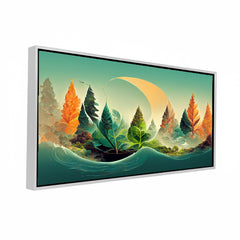 Premium Ethereal Fantasy Forest Framed Wall Art | Abstract Nature Landscape Canvas