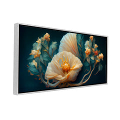 Premium Elegant Floral Flower art Canvas Wall Painting for Wall Decors
