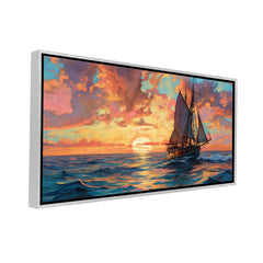 Premium Impressionist Sailing Ship Canvas Art