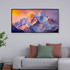 Premium Nature Theme Beautiful Canvas Printed Mountain Wall Paintings & Arts