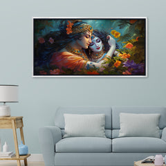 Premium Radha Krishna Love Canvas Art