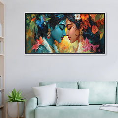 Divine Radha Krishna: The Eternal Soulmates – Premium Spiritual Wall Art