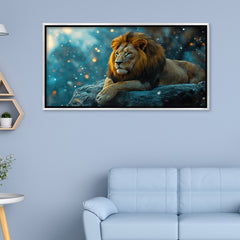 Majestic Lion King Premium Canvas Painting