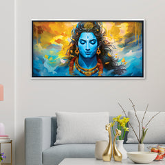Premium Lord Shiva Meditation Abstract Wall Paintings For Home Wall Decors