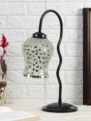 Multicolor Mosaic Glass Zig Zag Curvy Table lamp with Iron Base (EN03)