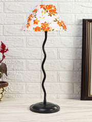 Printed Cotton Zig Zag Table Lamp with Iron Base (AE13)
