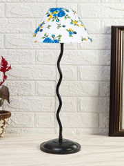 Printed Cotton Zig Zag Table Lamp with Iron Base (AE12)