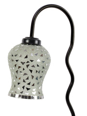Multicolor Mosaic Glass Zig Zag Curvy Table lamp with Iron Base (EN03)