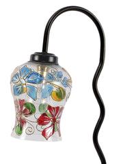 Multicolor Mosaic Glass Zig Zag Curvy Table lamp with Iron Base (EN09)
