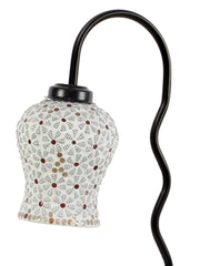 Multicolor Mosaic Glass Zig Zag Curvy Table lamp with Iron Base (EN01)