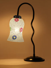 Multicolor Mosaic Glass Zig Zag Curvy Table lamp with Iron Base (EN07)