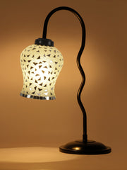 Multicolor Mosaic Glass Zig Zag Curvy Table lamp with Iron Base (EN03)