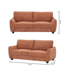 Grey Channel Tufted Sofa - 75 Inch Velvet Couch