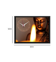 Buddha Printed Analog MDF Modern Wall Clock
