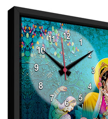 Radha Krishna MDF Modern Analog Wall Clock