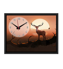 Deer On A Tree Printed Analog MDF Modern Wall Clock