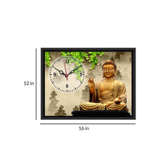 Gautam Buddha Inspired MDF Analog Wall Clock