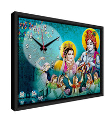 Radha Krishna MDF Modern Analog Wall Clock