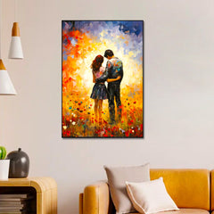 Beautiful Romantic Couple Love Canvas Wall Paintings & Arts