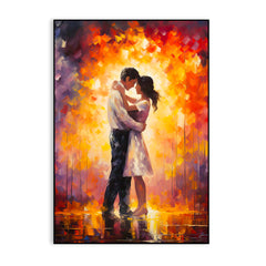 Beautiful Romantic Couple Unconditional Love Canvas Wall Paintings & Arts