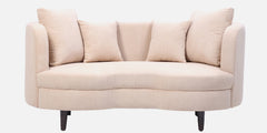Elegant Beige Corduroy Velvet Sofa for Living Room & Lounge