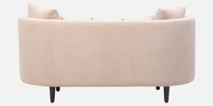 Elegant Beige Corduroy Velvet Sofa for Living Room & Lounge