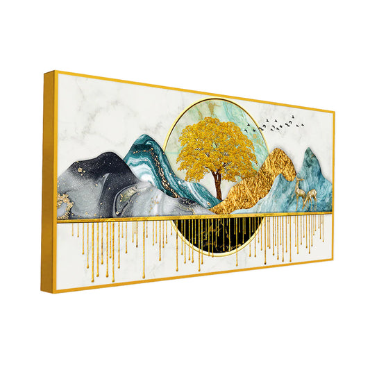 Two Sides Of Mother Earth Canvas Wall Painting