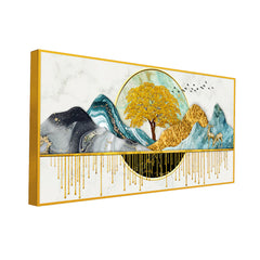 Two Sides Of Mother Earth Canvas Wall Painting