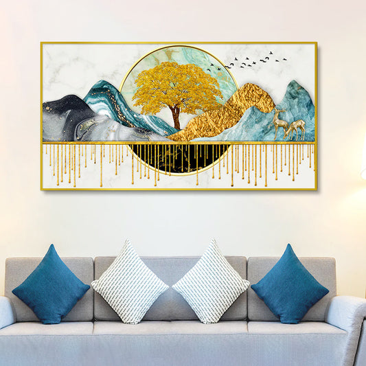 Two Sides Of Mother Earth Canvas Wall Painting