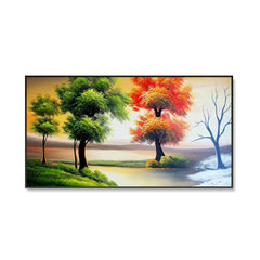 Beautiful Nature Scenery Canvas  Wall Painting Big Panoramic