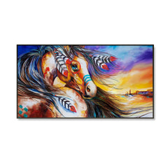Big Panoramic Beautiful Horse Wall Painting & Canvas Wall Art