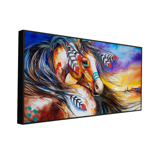 Big Panoramic Beautiful Horse Wall Painting & Canvas Wall Art