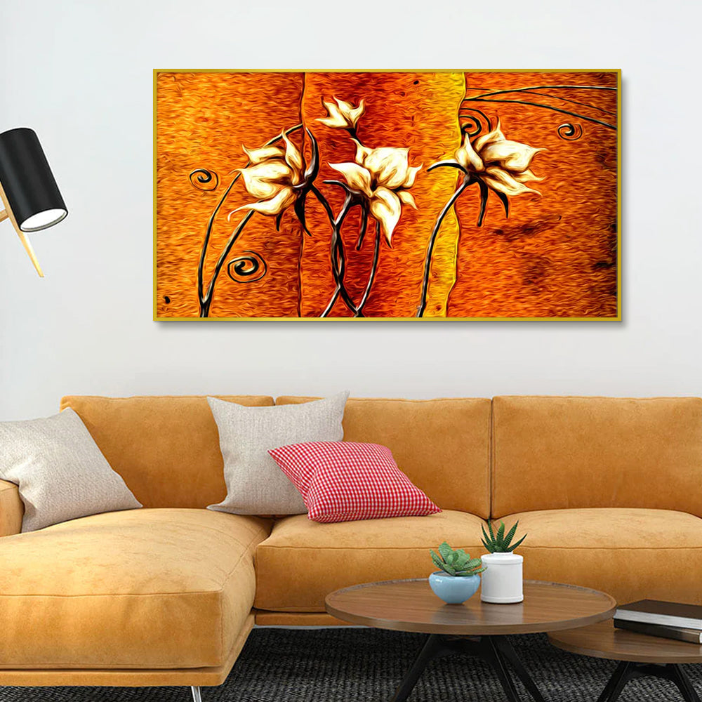 The Dancing Flower Canvas Printed Painting