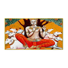 Param Yogi Krishna Spiritual Canvas Painting