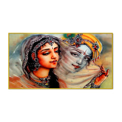 Spiritual Krishna Mirabai Eternal Love Canvas  Wall Painting