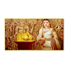 Majestic Indian Princess Canvas Painting