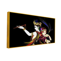 Radha Krishna Spiritual Canvas  Wall Painting