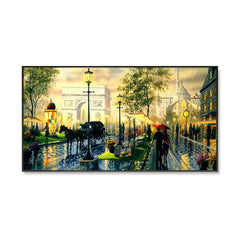Paris Scenery Canvas Painting
