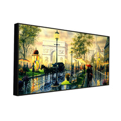 Paris Scenery Canvas Painting