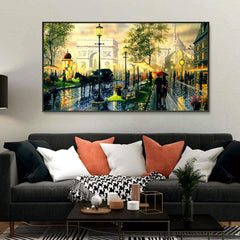 Paris Scenery Canvas Painting