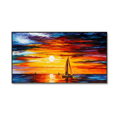 Sunset Natural Scenery Big Panoramic Canvas Wall Painting