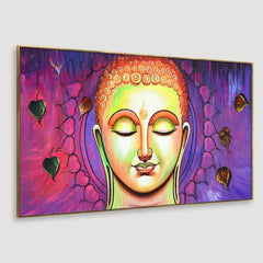 Buddha Inspired Meditating Canvas Painting