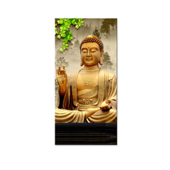 Blessing Buddha Spiritual Vertical Wall Painting