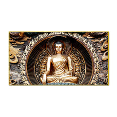 Classical Buddha Sculpture Spiritual Canvas Painting