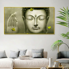 Calm Buddha Peaceful Vaastu Canvas Wall Painting