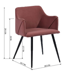 Rich Pink Cushiony Velvet Lounge Chair