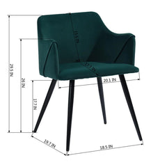 Emerald Rich Cushiony Velvet Lounge Chair